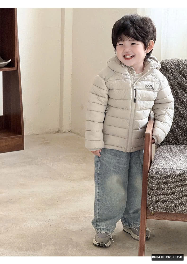 ÁO PHAO LÔNG VŨ TRƠN MÀU CHO BÉ