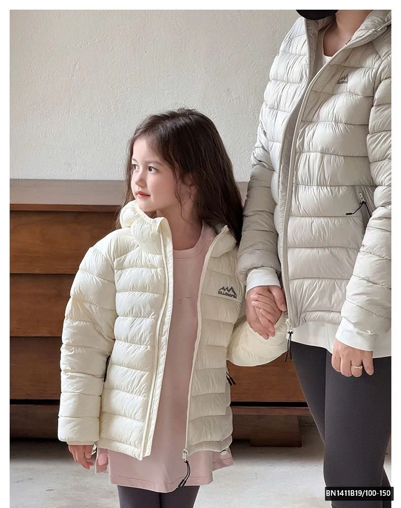 ÁO PHAO LÔNG VŨ TRƠN MÀU CHO BÉ