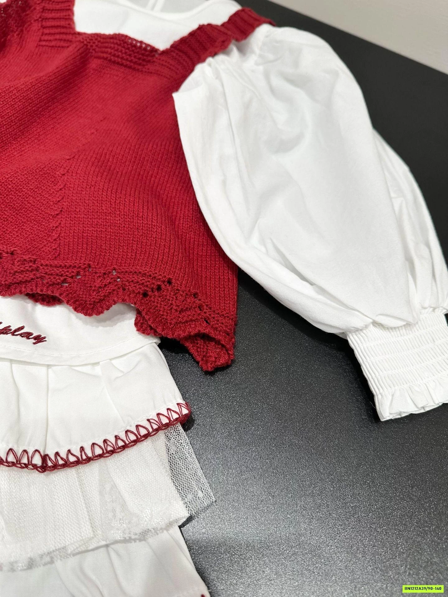 SÉT BABYDOLL GILE ĐỎ 3 CHI TIẾT