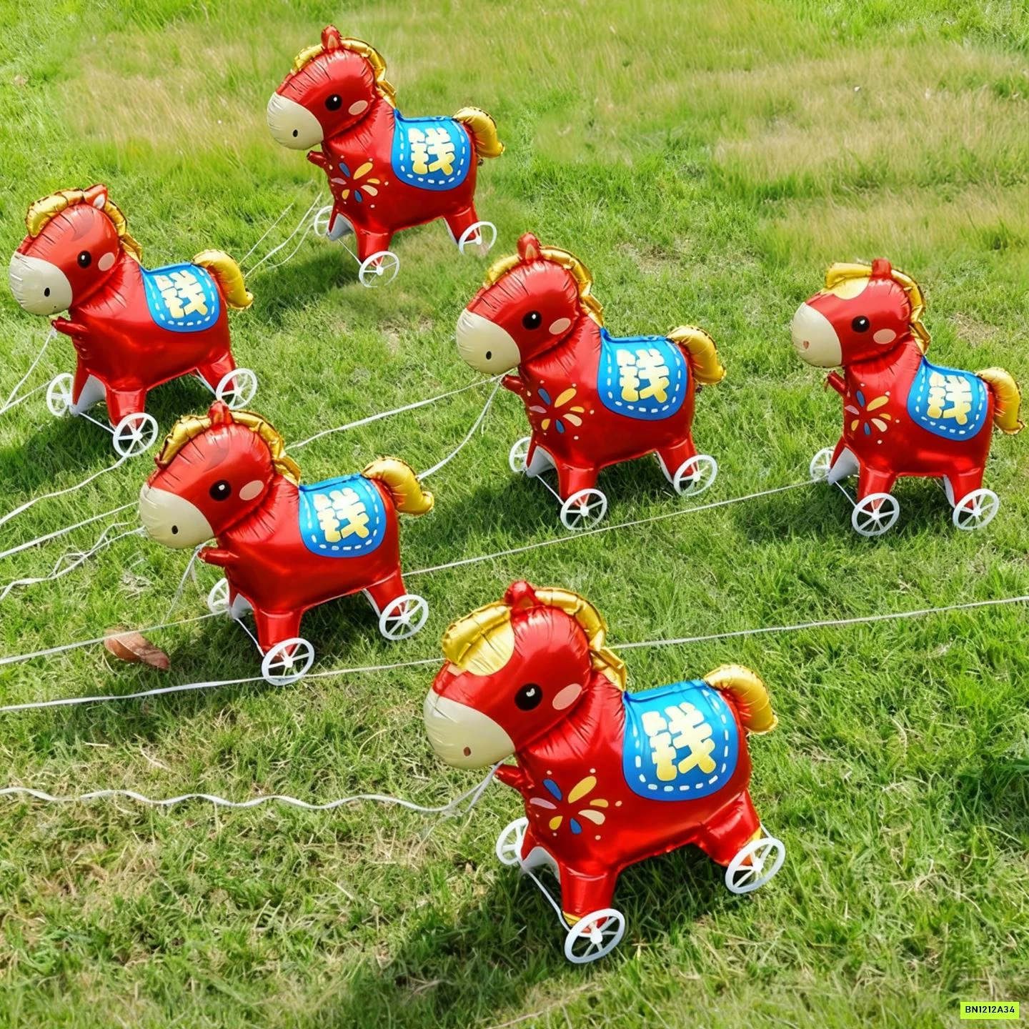 BÓNG BAY NGỰA ĐỎ GẮN BÁNH XE