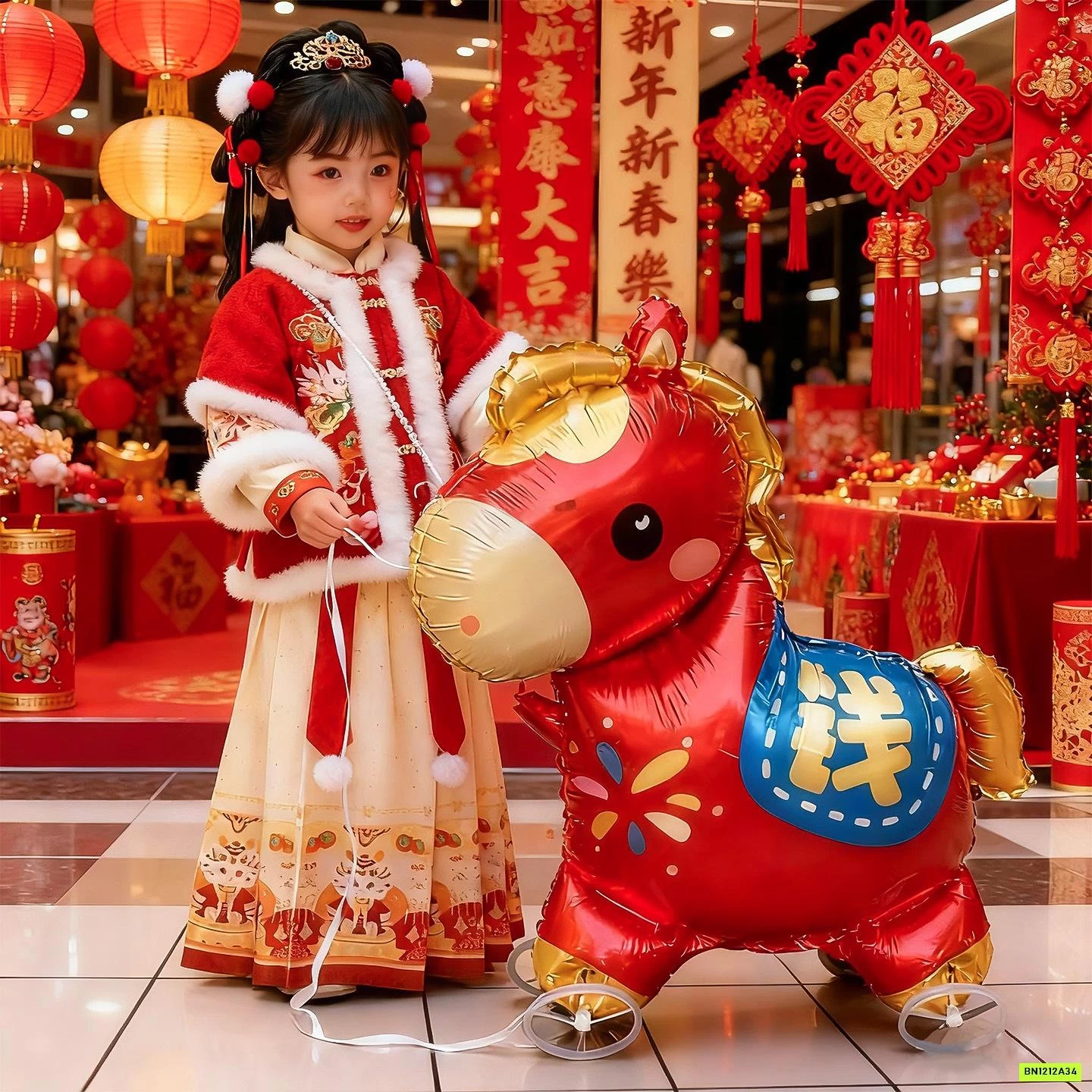 BÓNG BAY NGỰA ĐỎ GẮN BÁNH XE