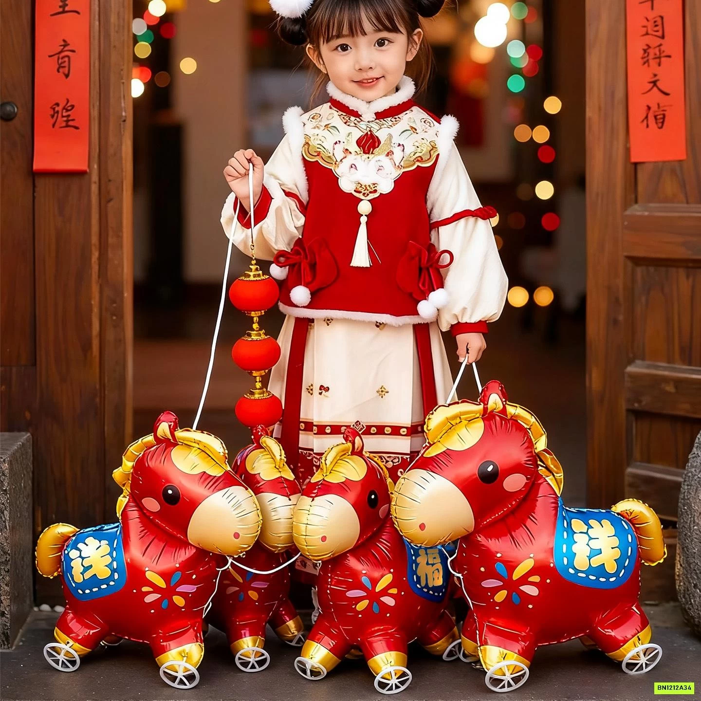 BÓNG BAY NGỰA ĐỎ GẮN BÁNH XE