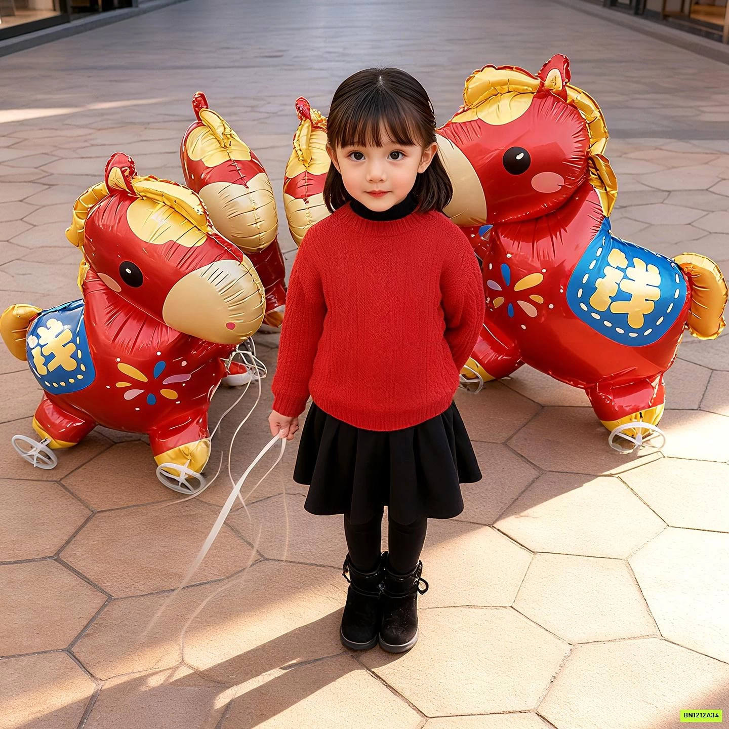 BÓNG BAY NGỰA ĐỎ GẮN BÁNH XE