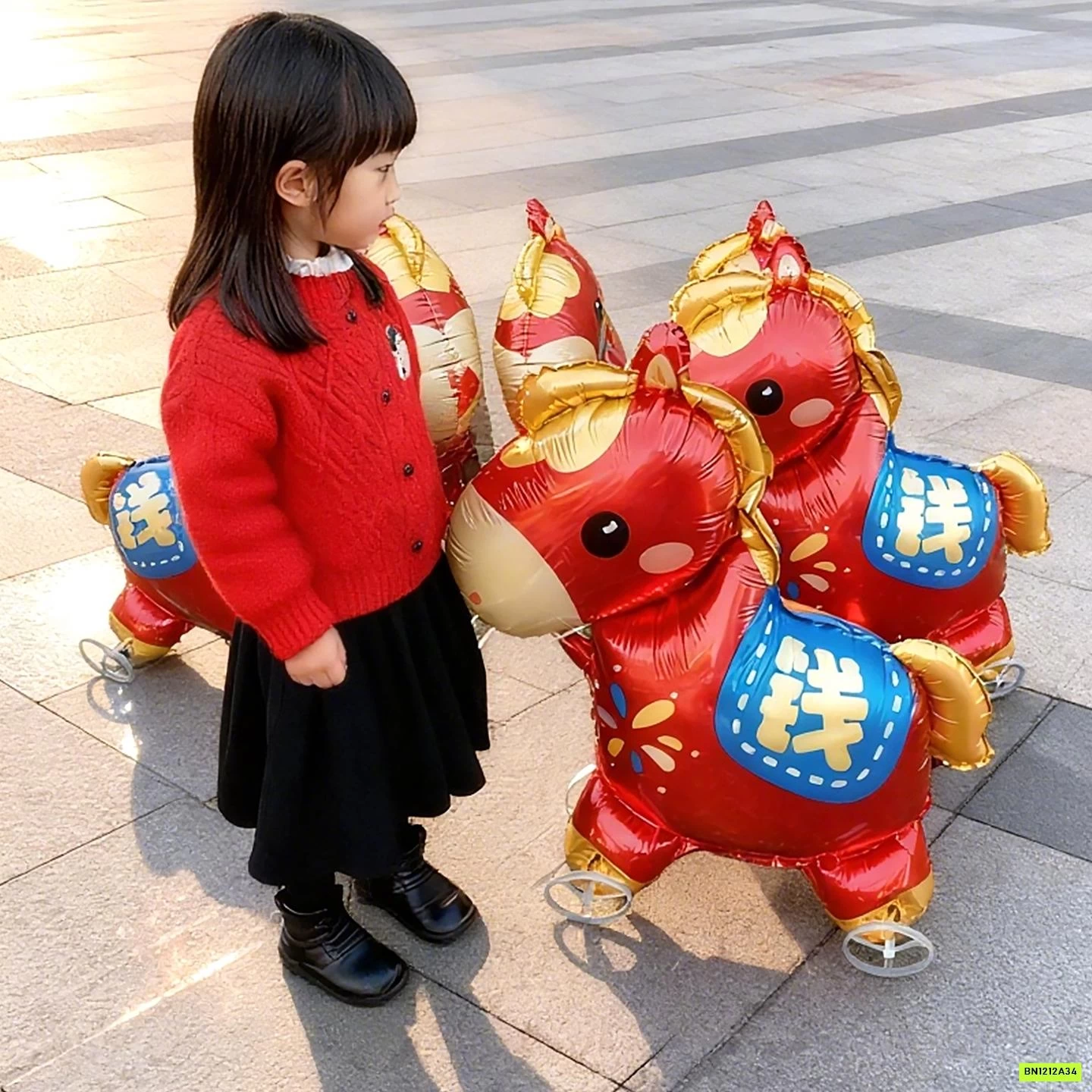 BÓNG BAY NGỰA ĐỎ GẮN BÁNH XE