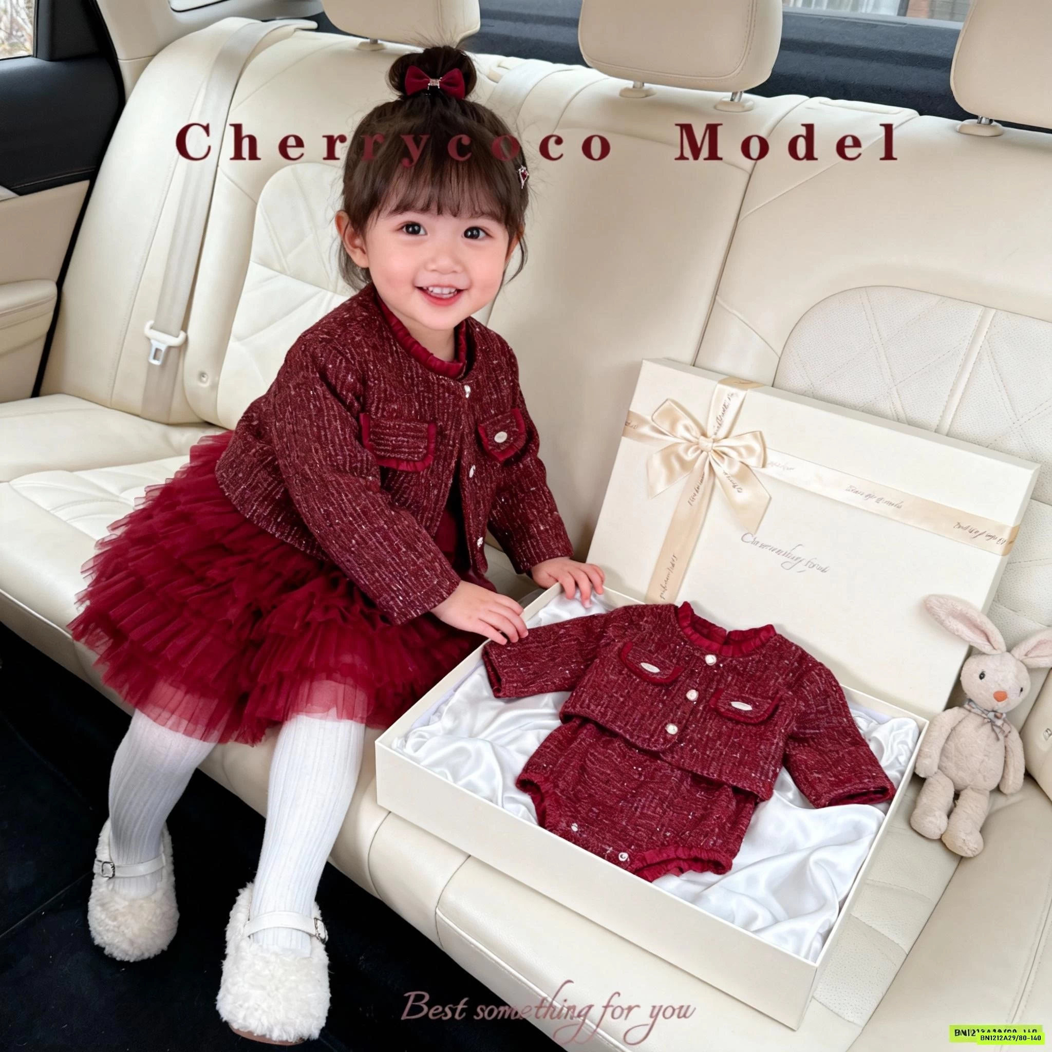 SÉT ĐẦM DẠ KÈM ÁO KHOÁC CHERRYCOCO