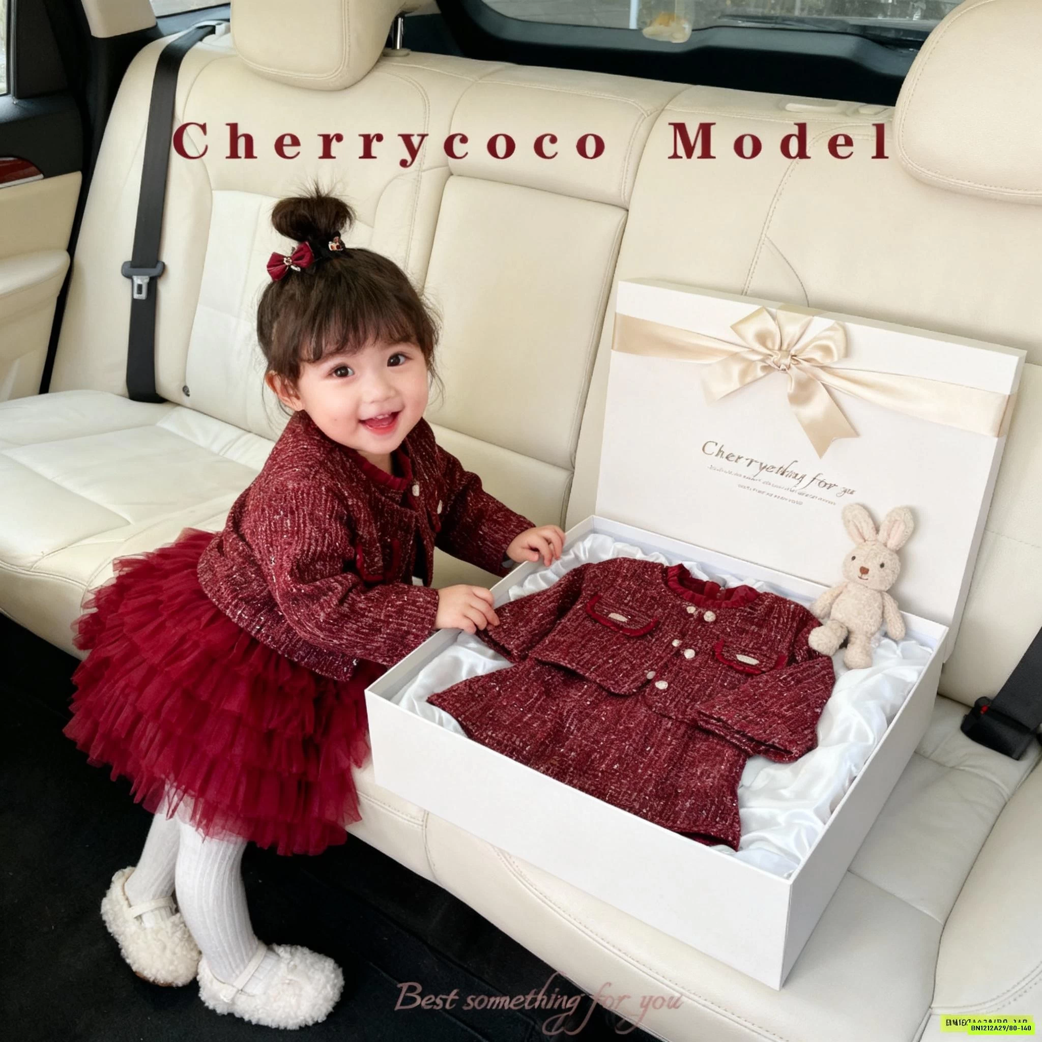 SÉT ĐẦM DẠ KÈM ÁO KHOÁC CHERRYCOCO