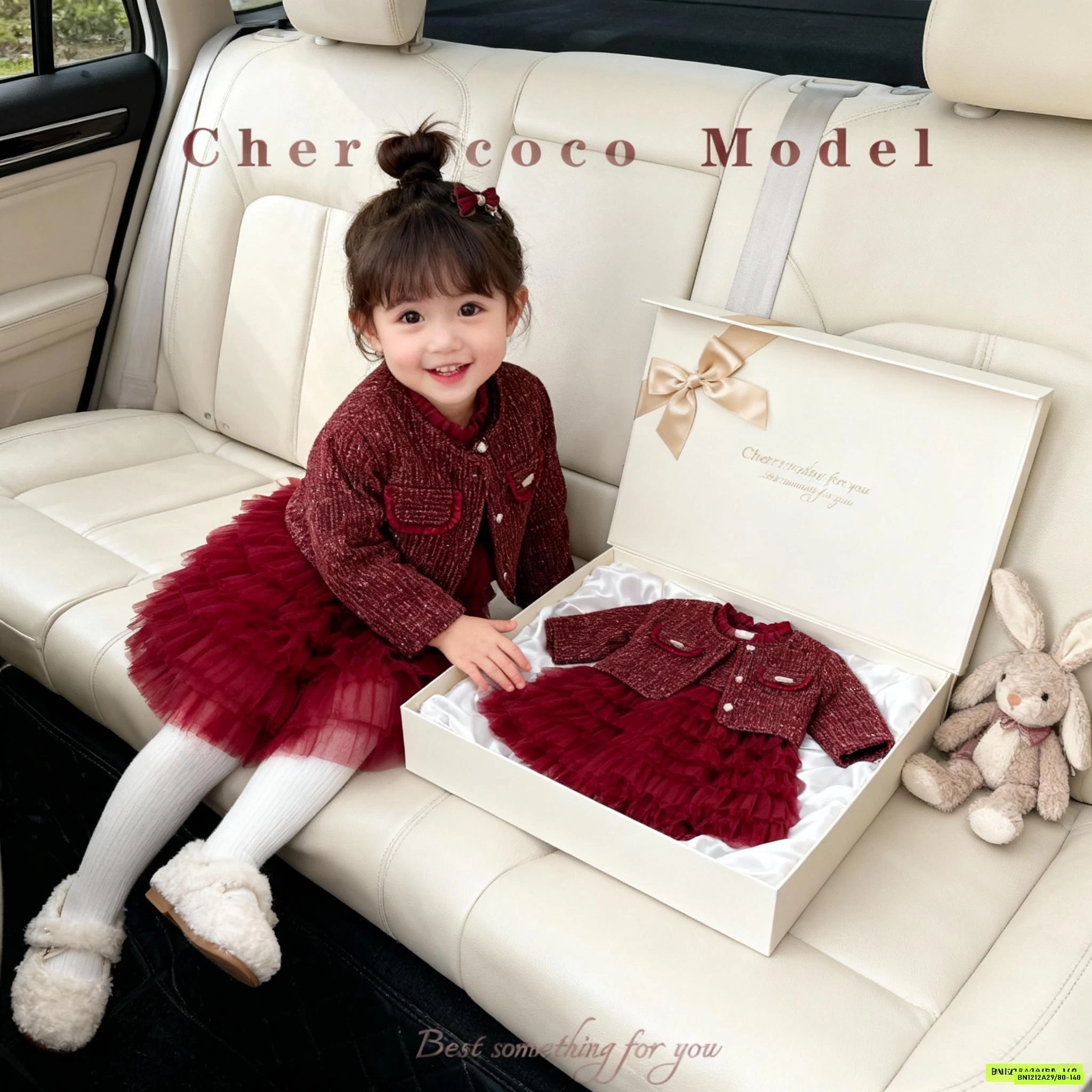 SÉT ĐẦM DẠ KÈM ÁO KHOÁC CHERRYCOCO