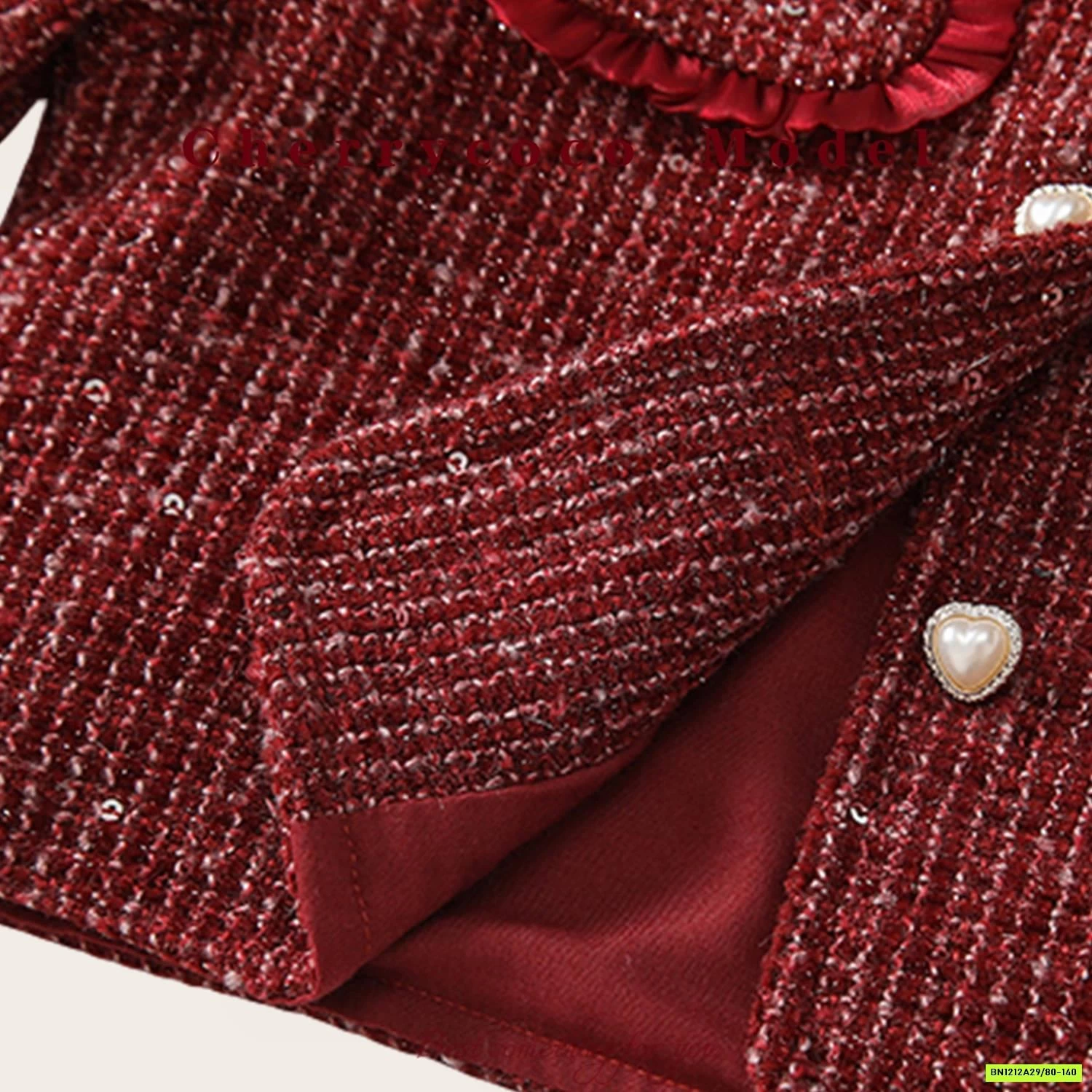 SÉT ĐẦM DẠ KÈM ÁO KHOÁC CHERRYCOCO