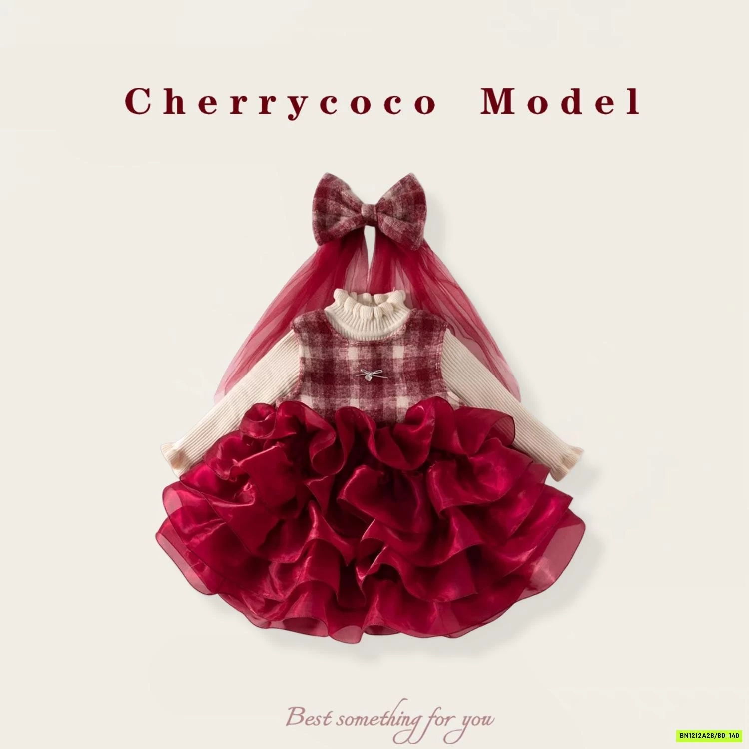 SÉT ĐẦM DẠ ĐỎ TUTU CHERRYOCO