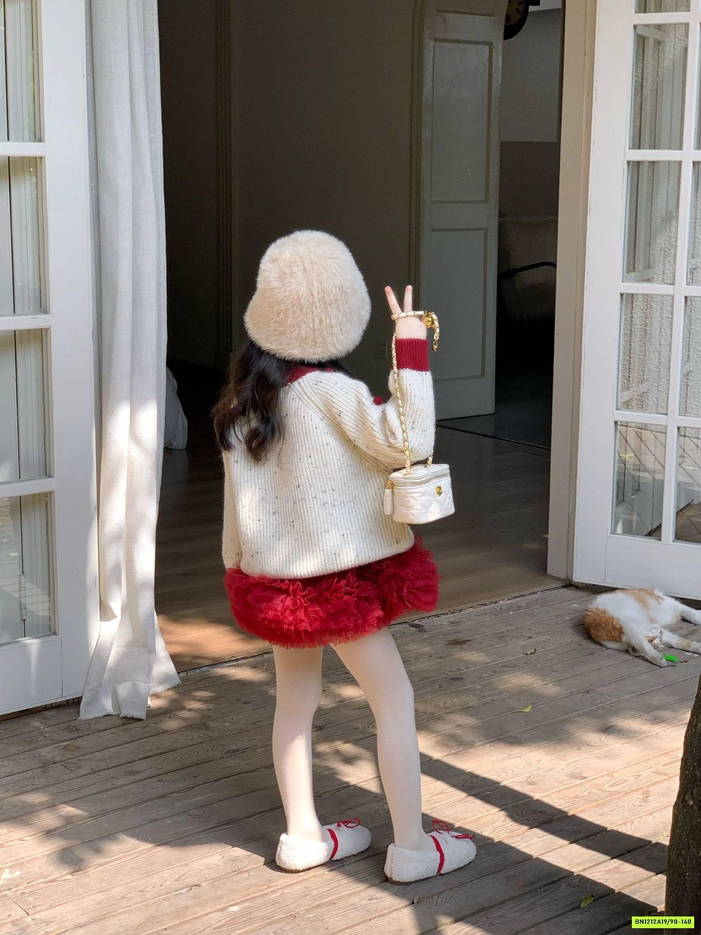 SÉT ÁO LEN MIX CV VOAN ĐỎ