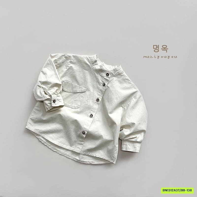 SƠ MI CỔ TRỤ TÚI NGỰC MZYY