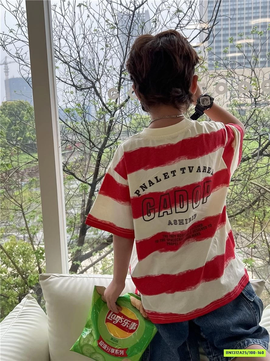 ÁO THUN KẺ TRẮNG ĐỎ SNIDOLS