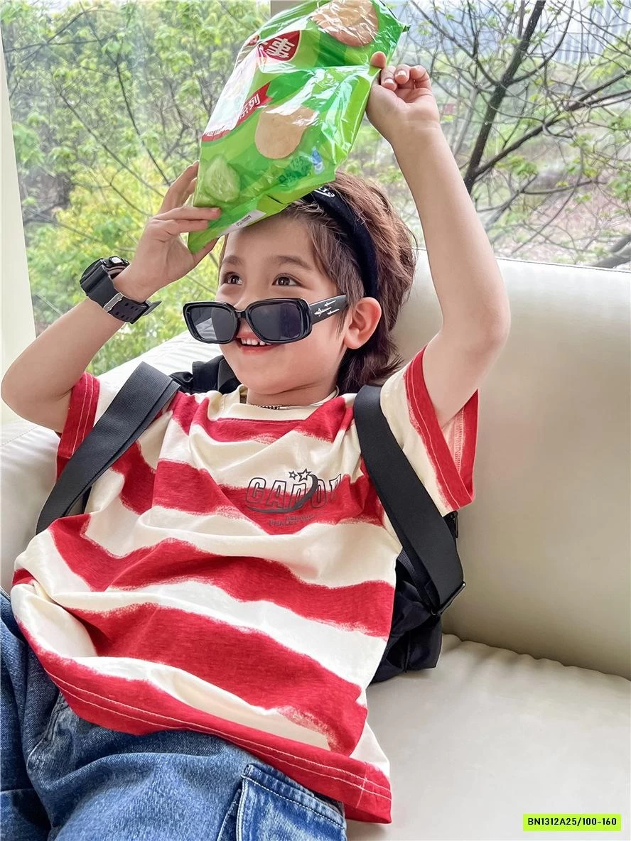 ÁO THUN KẺ TRẮNG ĐỎ SNIDOLS