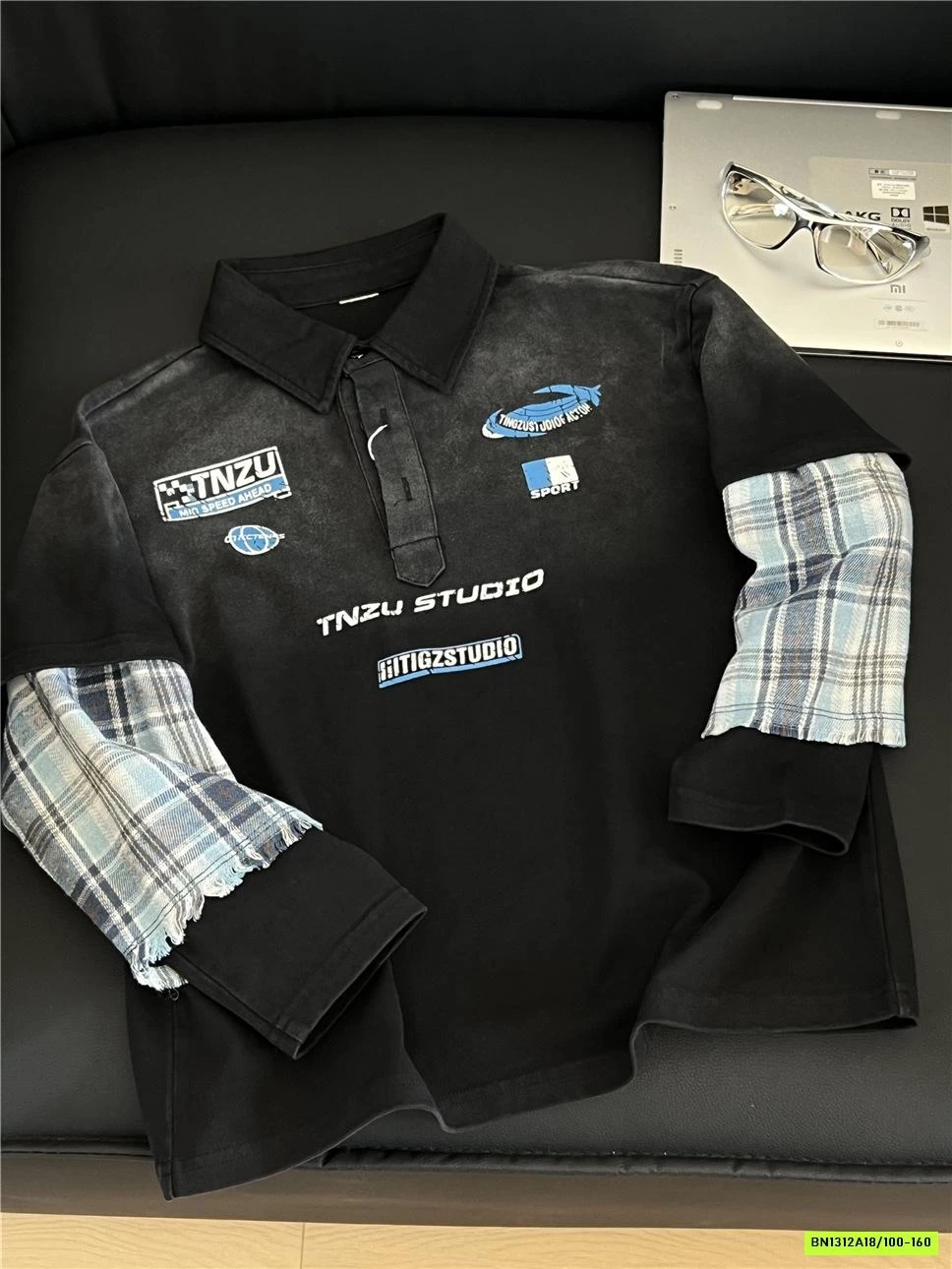 ÁO THUN GIẢ 2 LỚP TAY CARO SNIDOLS