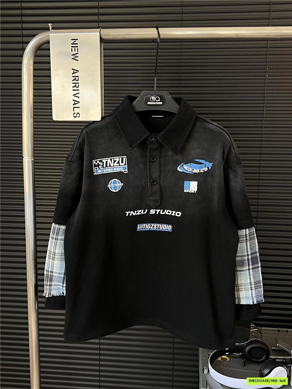 ÁO THUN GIẢ 2 LỚP TAY CARO SNIDOLS