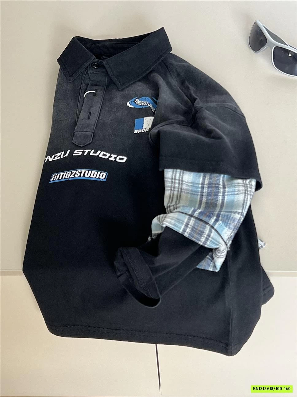 ÁO THUN GIẢ 2 LỚP TAY CARO SNIDOLS