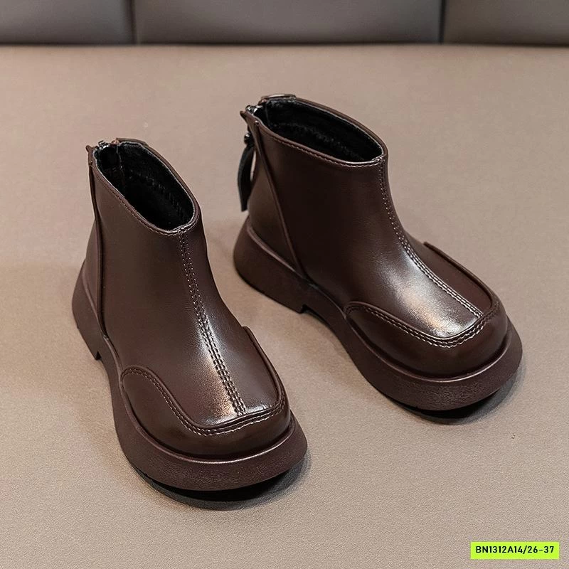 BOOT DA CỔ THẤP MŨI VUÔNG