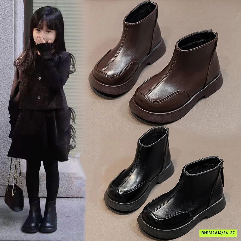 BOOT DA CỔ THẤP MŨI VUÔNG