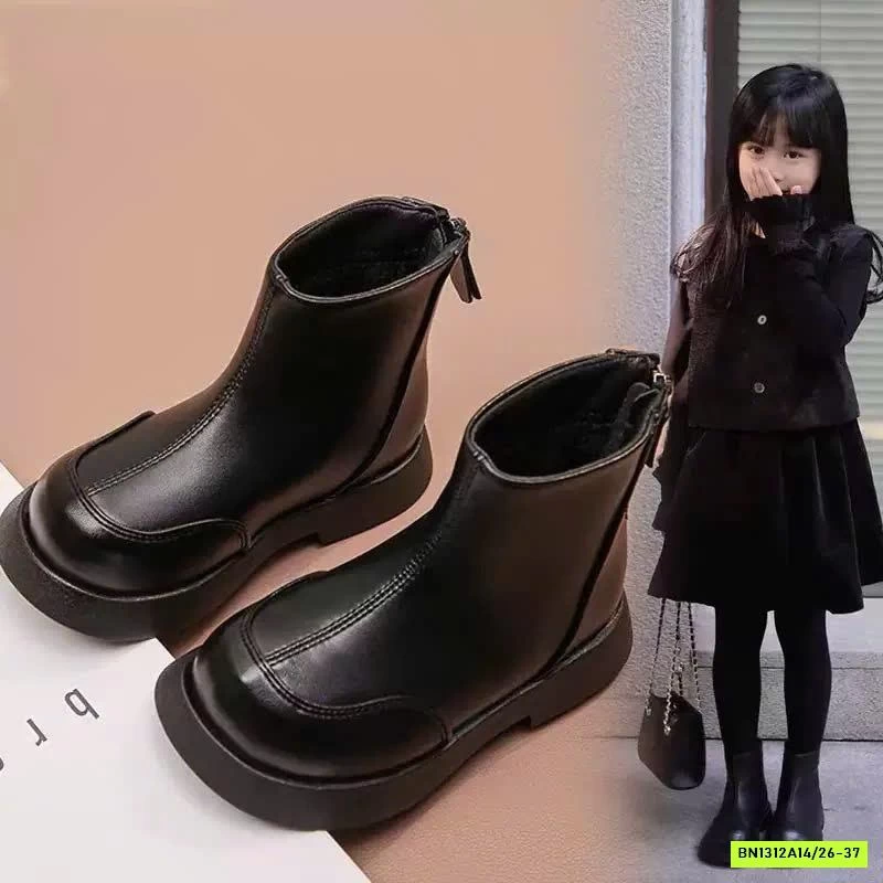 BOOT DA CỔ THẤP MŨI VUÔNG