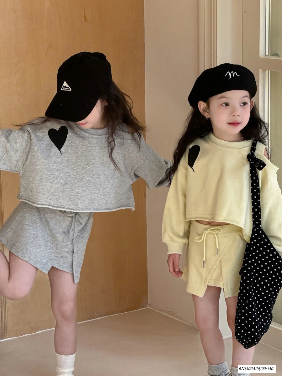 SÉT DA CÁ CROPTOP CV CHỮ A