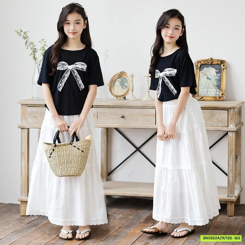 ÁO NƠ MIX CV DÁNG DÀI SZ ĐẠI