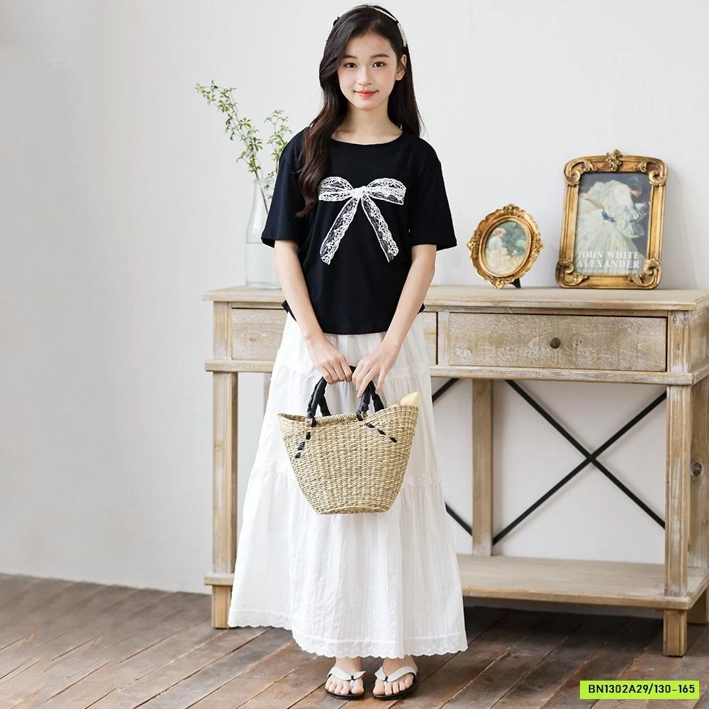 ÁO NƠ MIX CV DÁNG DÀI SZ ĐẠI