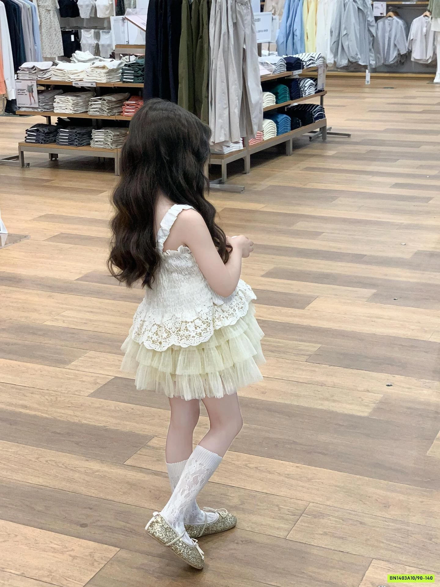 ÁO 2 DÂY MIX CV TUTU XẾP TẦNG