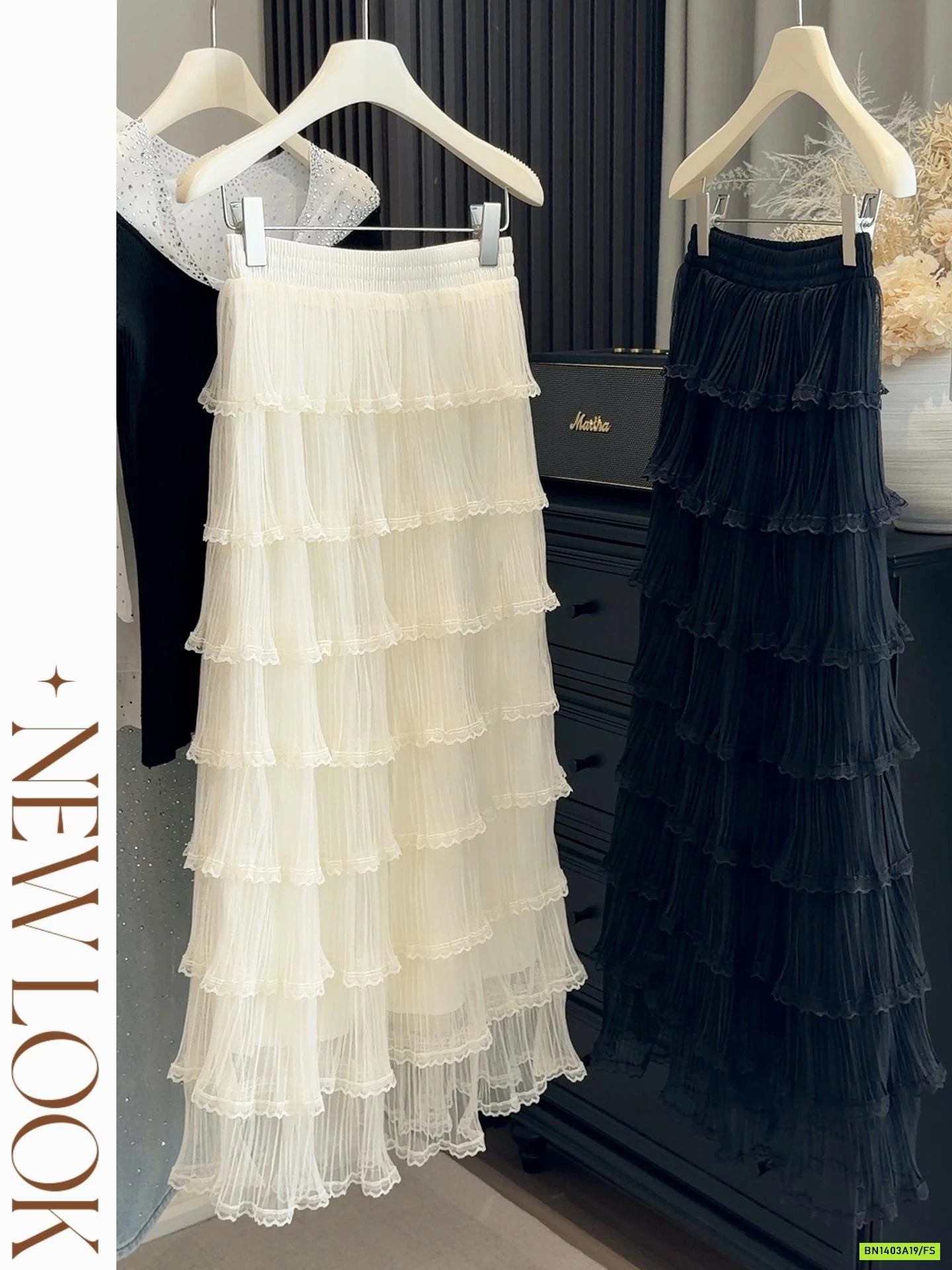 CHÂN VÁY VOAN TẦNG ANNA DÁNG DÀI