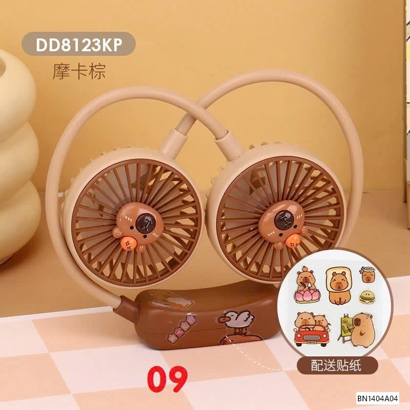 QUẠT ĐEO CỔ DÂY MẢNH CAPYBARA