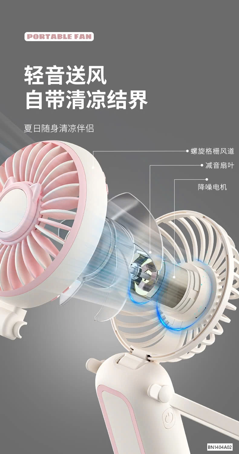 QUẠT MINI ĐEO CỔ CỎ TAY CẦM