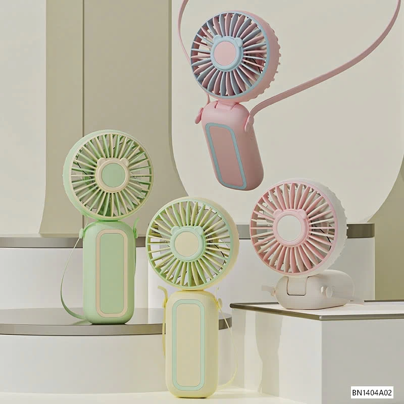 QUẠT MINI ĐEO CỔ CỎ TAY CẦM