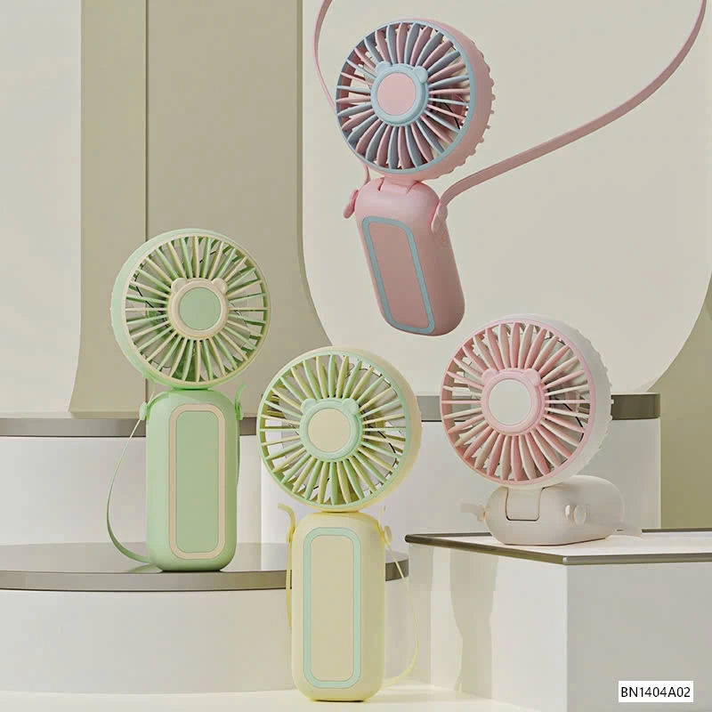 QUẠT MINI ĐEO CỔ CỎ TAY CẦM