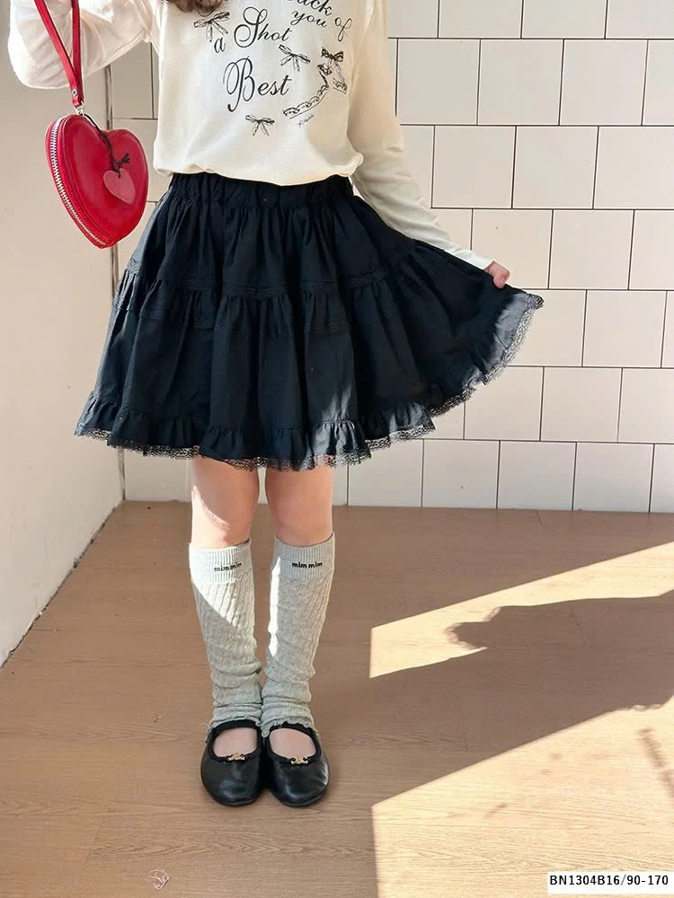 CHÂN VÁY REN TẦNG AMBB 25A001