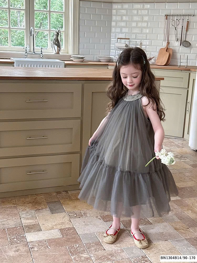 ĐẦM VOAN CỔ YẾM AMBB  25B031