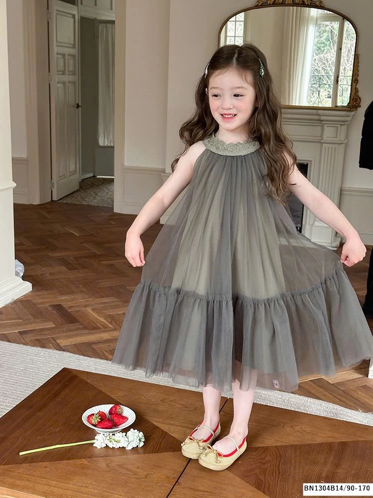 ĐẦM VOAN CỔ YẾM AMBB  25B031