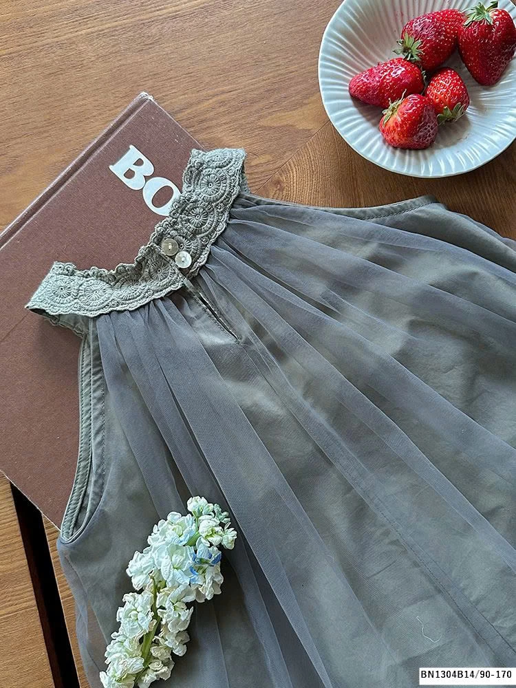 ĐẦM VOAN CỔ YẾM AMBB  25B031