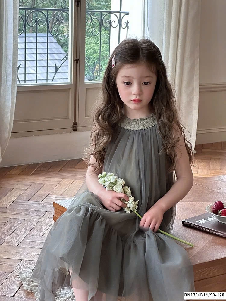 ĐẦM VOAN CỔ YẾM AMBB  25B031