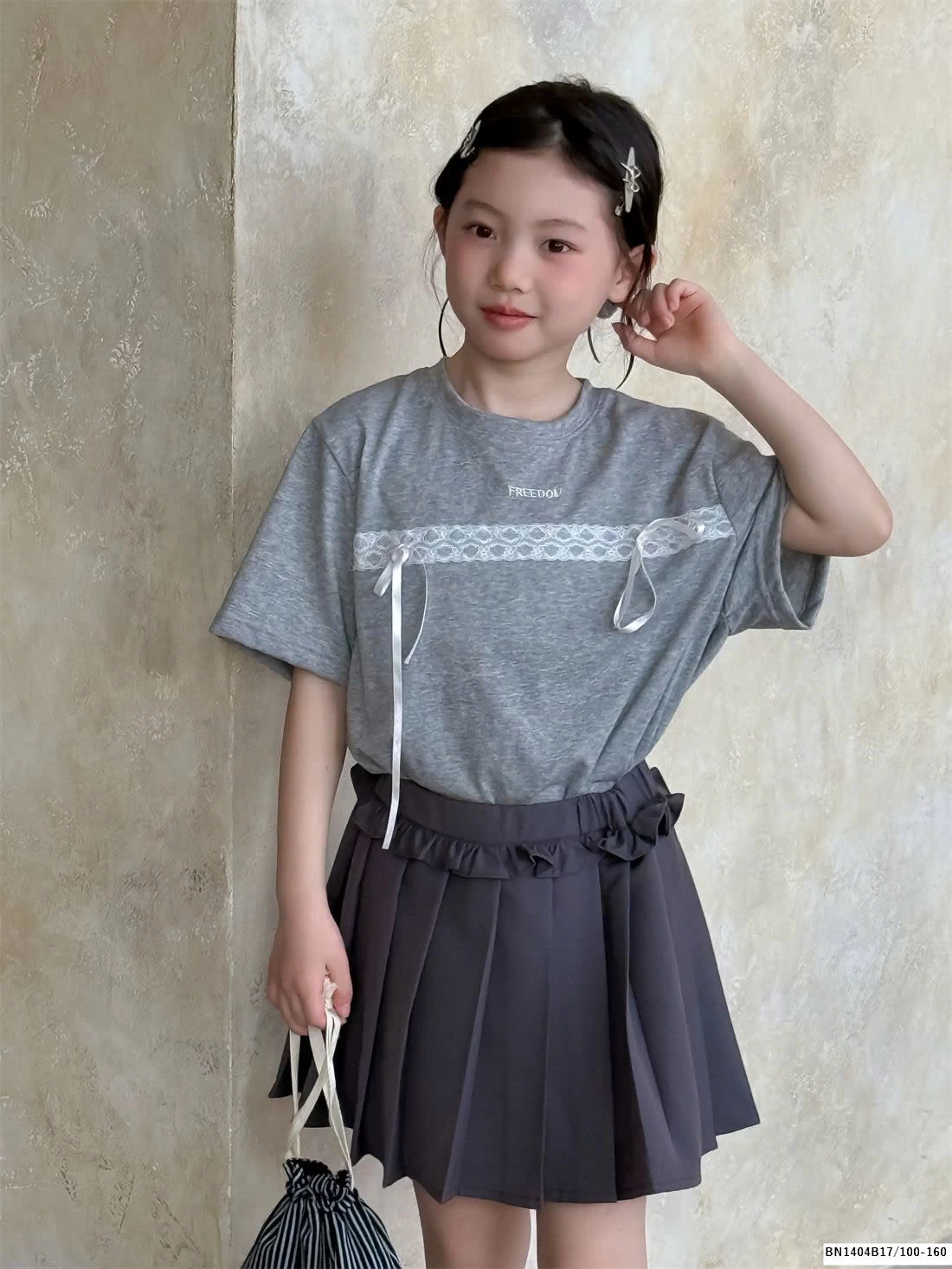 CHÂN VÁY XẾP LY BÉ GÁI LỚN