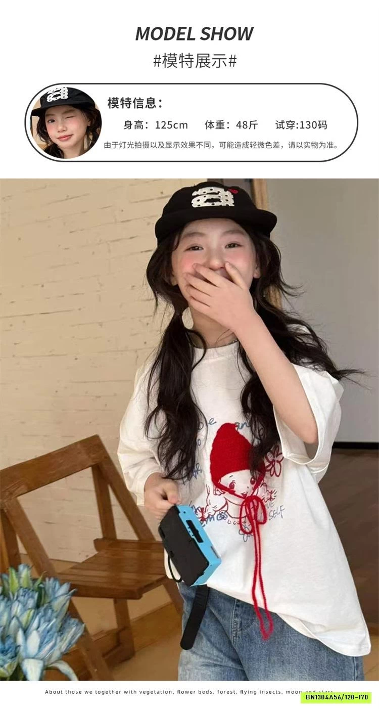 ÁO THUN CÔ GÁI MŨ ĐỎ SZ ĐẠI