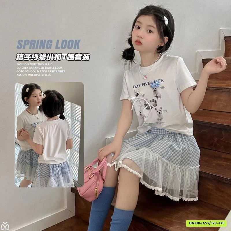 SÉT ÁO NƠ MIX CV CARO XANH