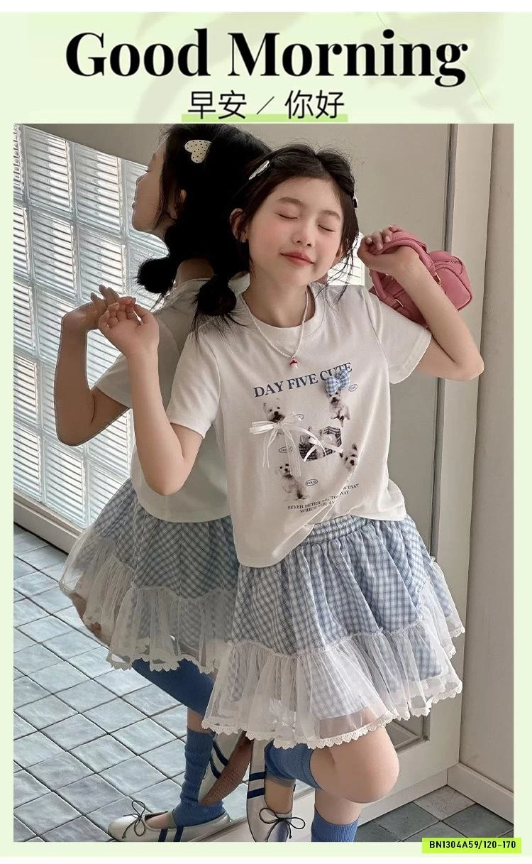 SÉT ÁO NƠ MIX CV CARO XANH