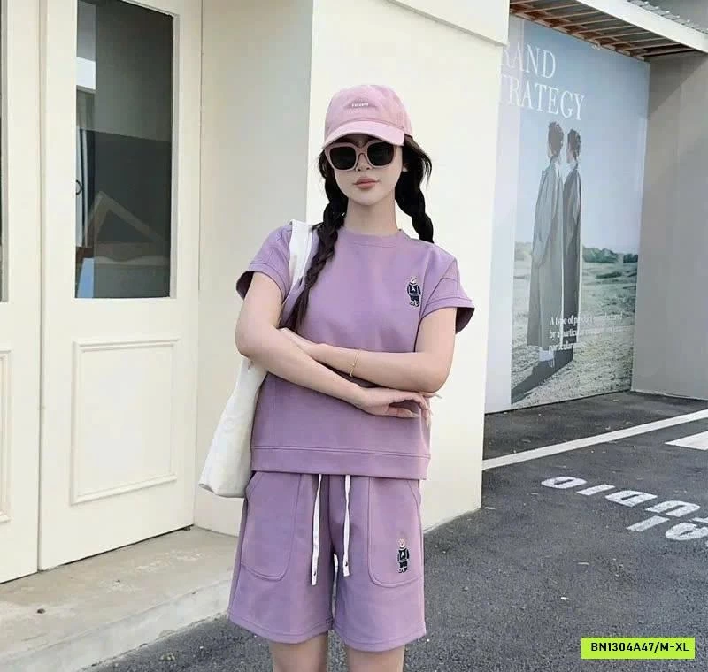 BỘ COTTON LOGO GẤU INBLUE