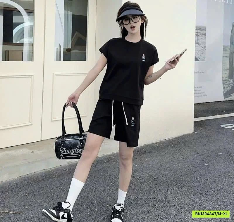 BỘ COTTON LOGO GẤU INBLUE