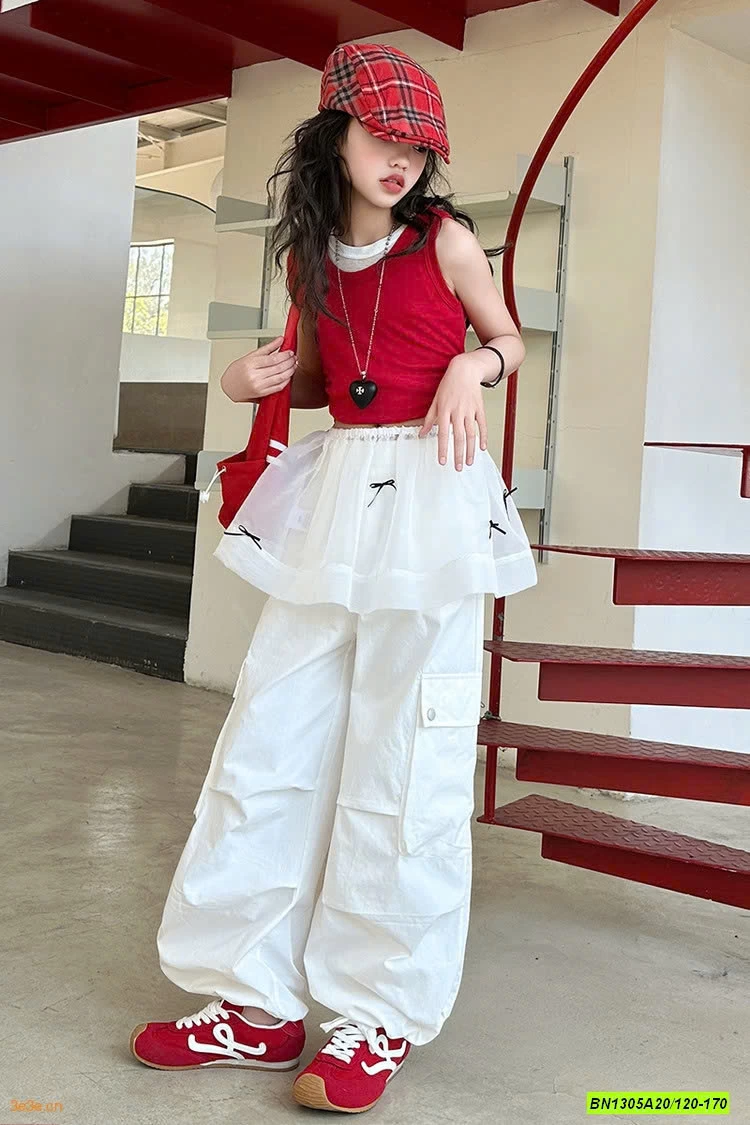 SÉT ÁO ĐỎ MIX JOGGER TRẮNG SZ ĐẠI