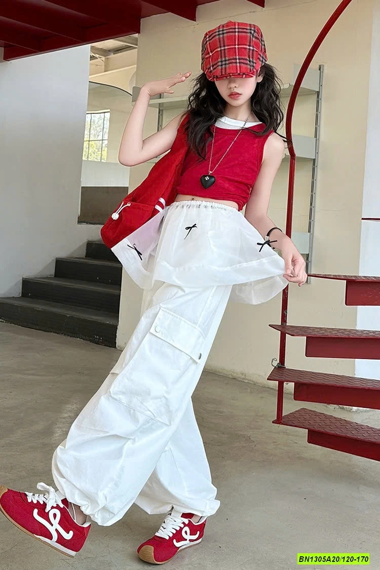 SÉT ÁO ĐỎ MIX JOGGER TRẮNG SZ ĐẠI