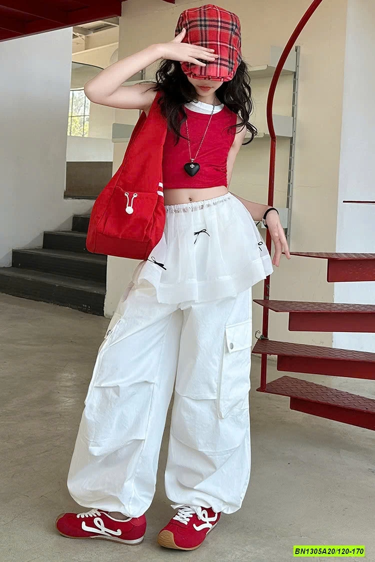 SÉT ÁO ĐỎ MIX JOGGER TRẮNG SZ ĐẠI