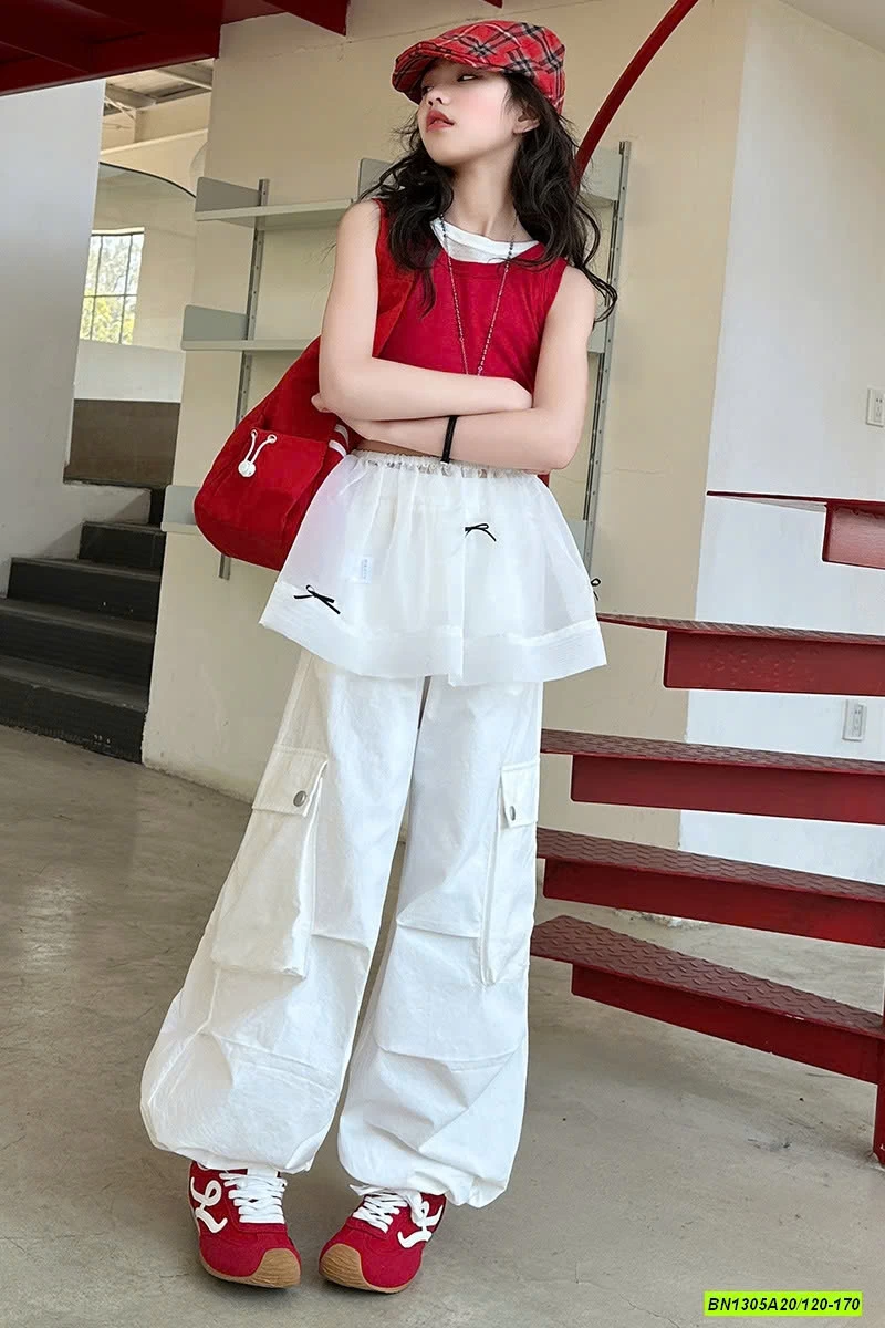 SÉT ÁO ĐỎ MIX JOGGER TRẮNG SZ ĐẠI