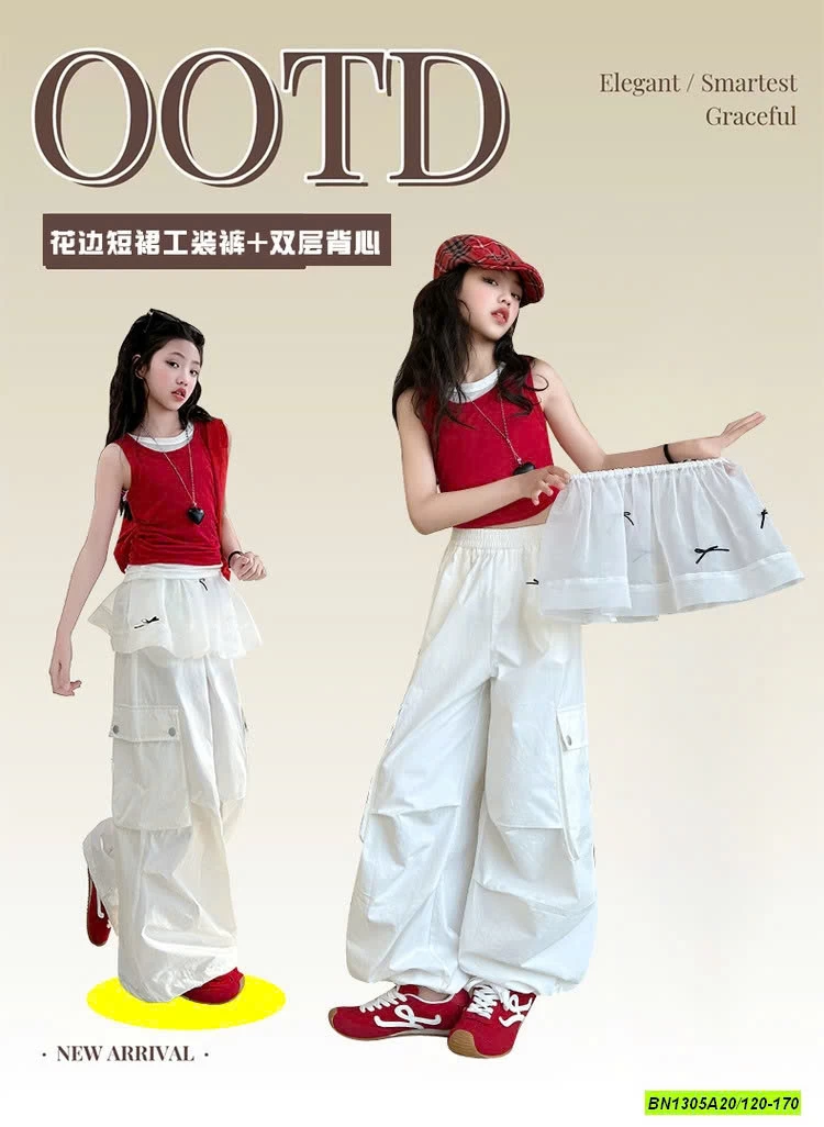 SÉT ÁO ĐỎ MIX JOGGER TRẮNG SZ ĐẠI