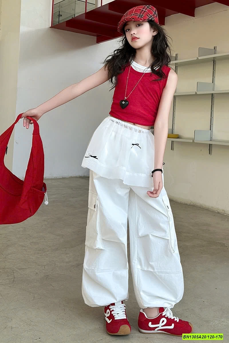 SÉT ÁO ĐỎ MIX JOGGER TRẮNG SZ ĐẠI