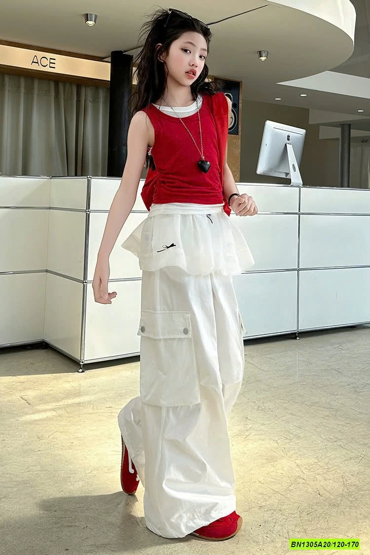 SÉT ÁO ĐỎ MIX JOGGER TRẮNG SZ ĐẠI